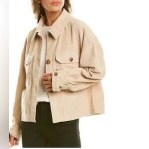 7 For All Mankind Corduroy Button-Up Jacket